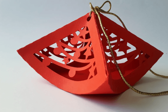 3D SVG Christmas Tree Ornament Box