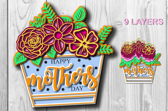 Floral 3D Mother’s Day Multi-Layer
