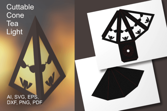 Halloween Faces Tea Light Shade Template