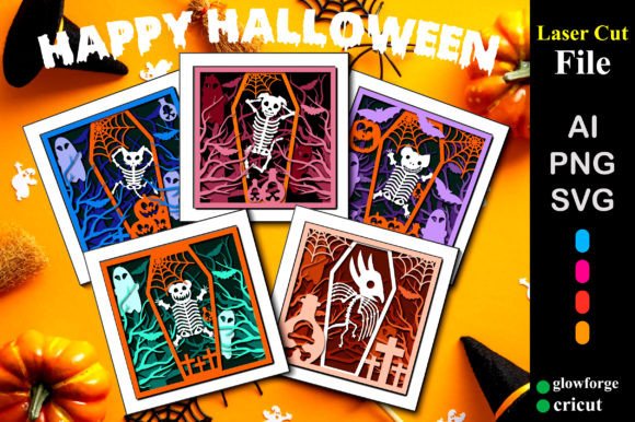 Scary Animals Skeleton Shadow Box Bundle