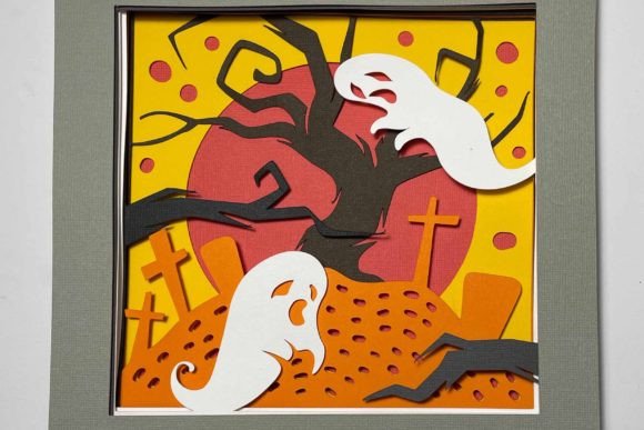 Scary Tree Branches and Ghost Shadow Box