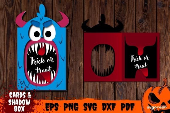 Vampire Pop Up Card Template 3D SVG