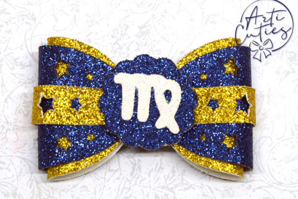 Zodiac Virgo Bow Template 3D SVG
